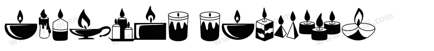 Candles script字体转换